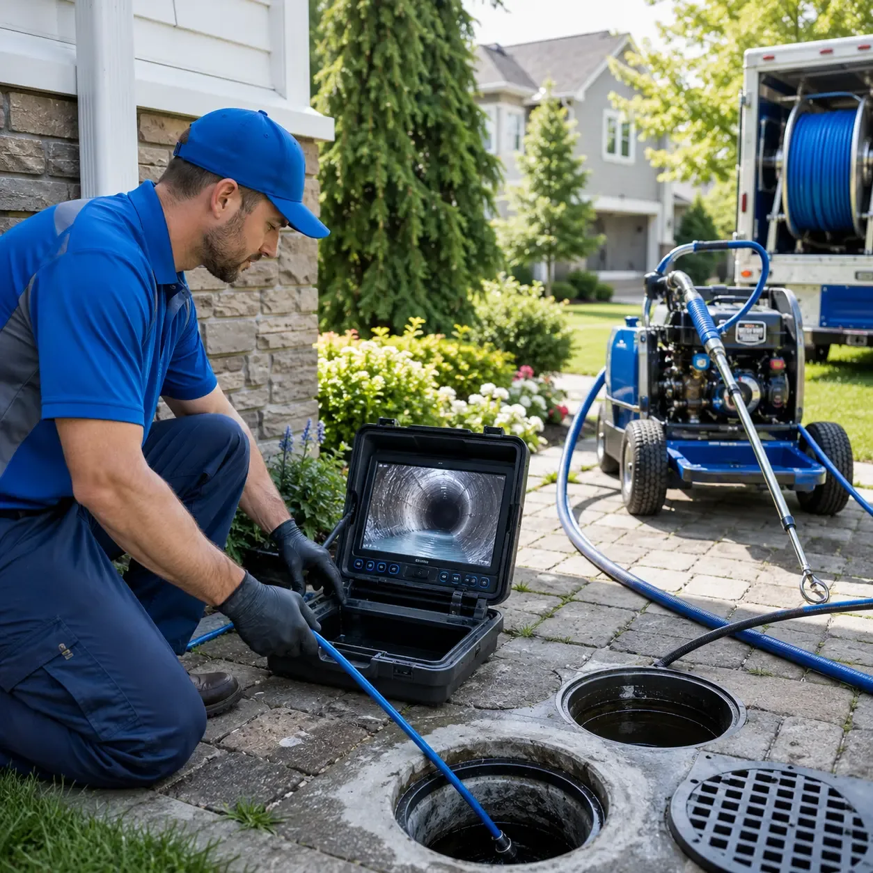 Outdoor drain cleaning professionals serving Lewiston, MN